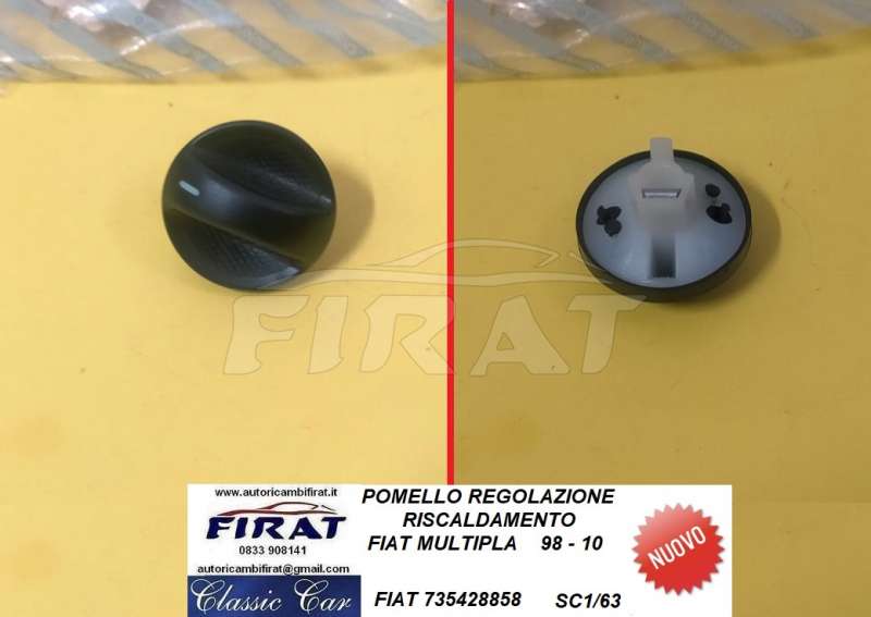 POMELLO REGOLAZIONE VENTOLA FIAT MULTIPLA (735428858)